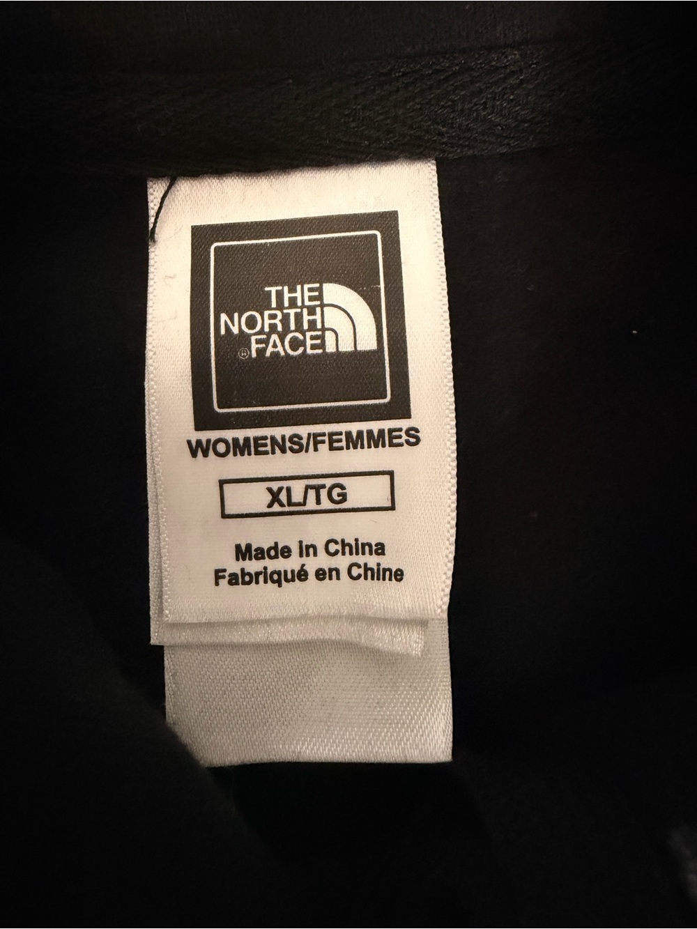 The North Face Black Logo Hoodie Women’s XL - Picture 3 of 8